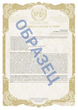 Образец Приложение к СТО 01.064.00220722.2-2020 Каменск-Уральский Сертификат СТО 01.064.00220722.2-2020 